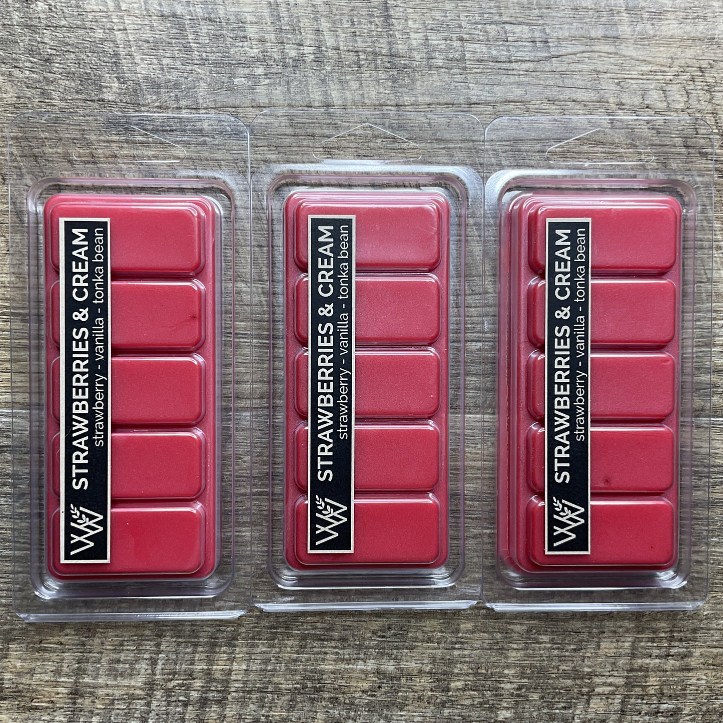 Wild Wicks Soy Wax Snap Bar Melts - Strawberries & Cream