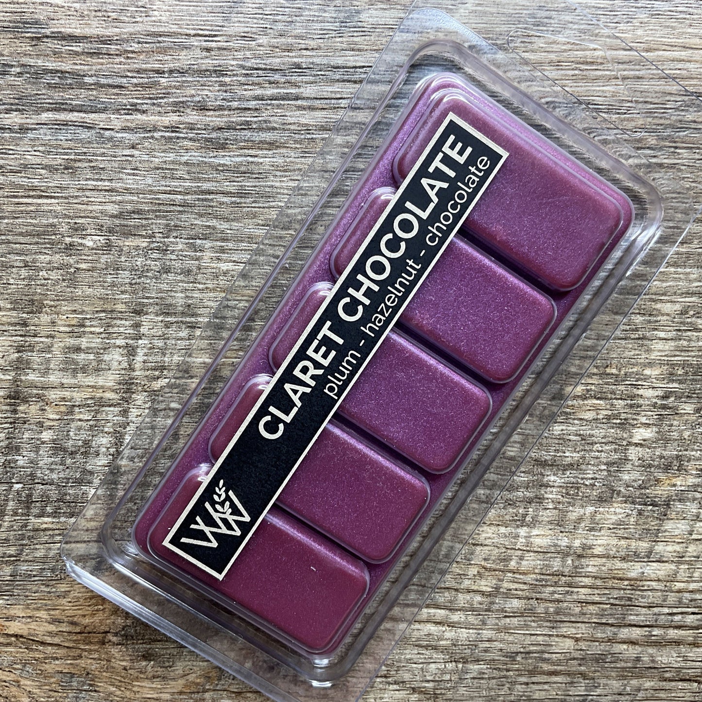 Wild Wicks Soy Wax Snap Bar Melts - Claret Chocolate