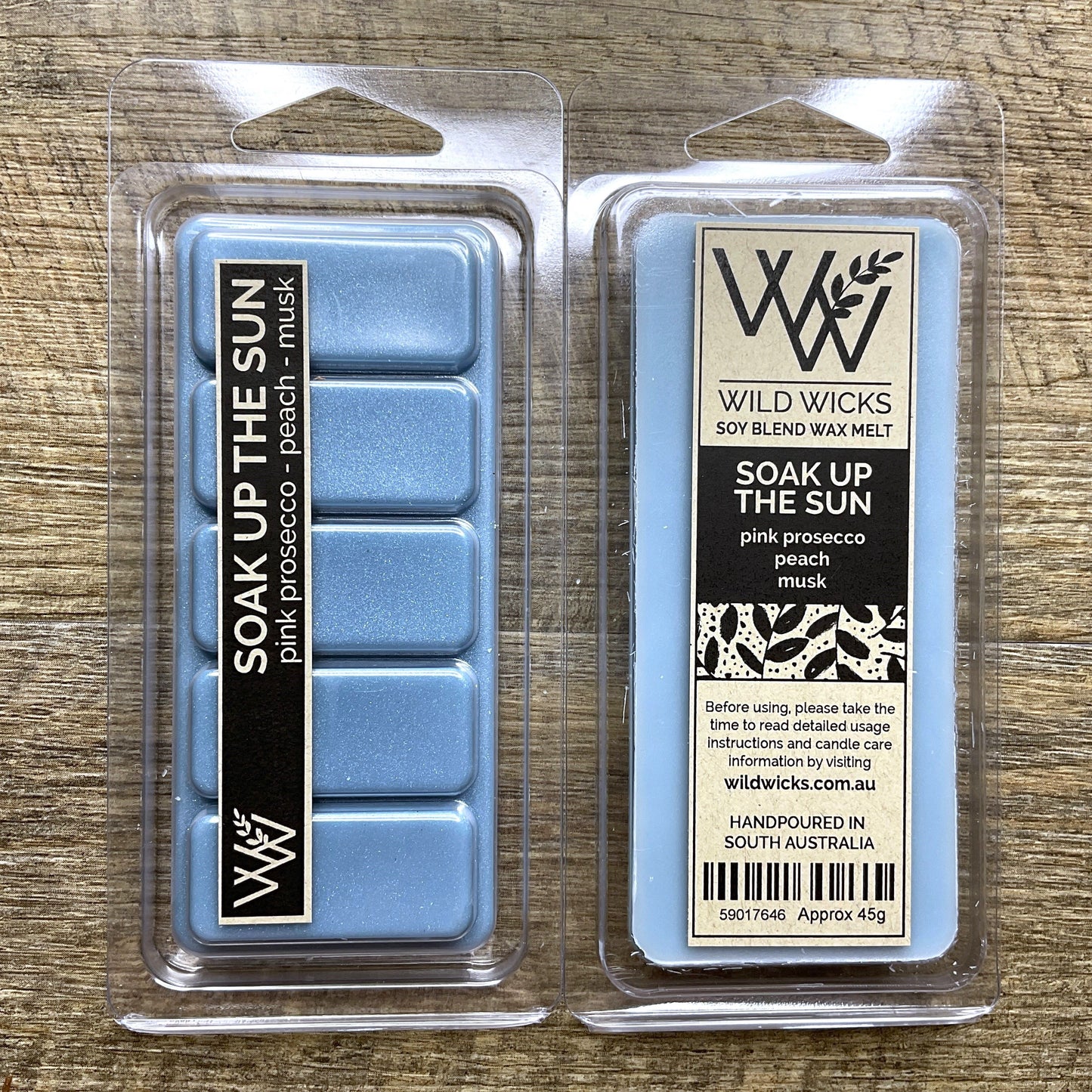 Wild Wicks Soy Wax Snap Bar Melts - Soak up the Sun