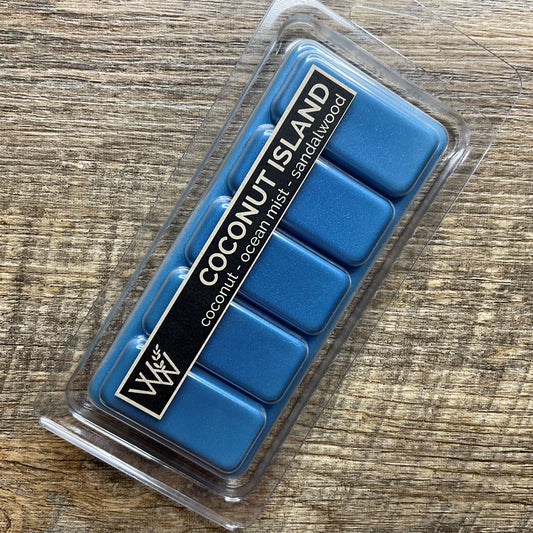 Wild Wicks Soy Wax Snap Bar Melts - Coconut Island