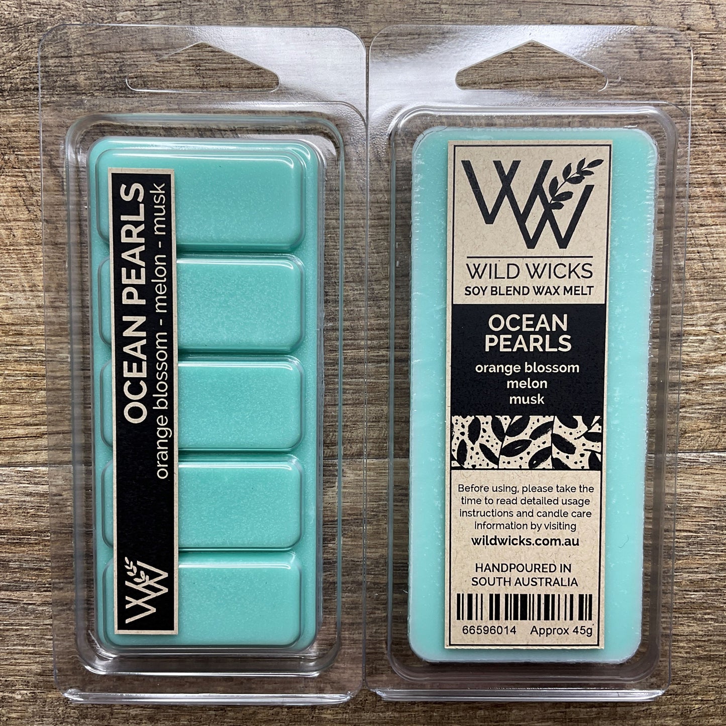 Wild Wicks Soy Wax Snap Bar Melts - Ocean Pearls