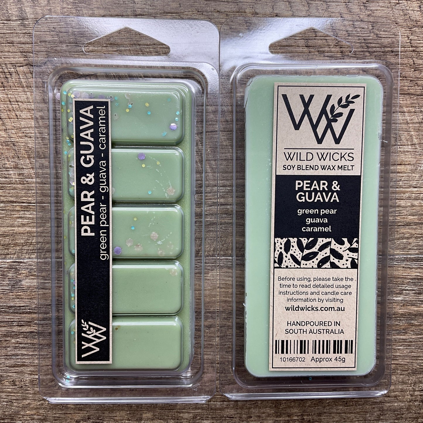 Wild Wicks Soy Wax Snap Bar Melts - Pear & Guava