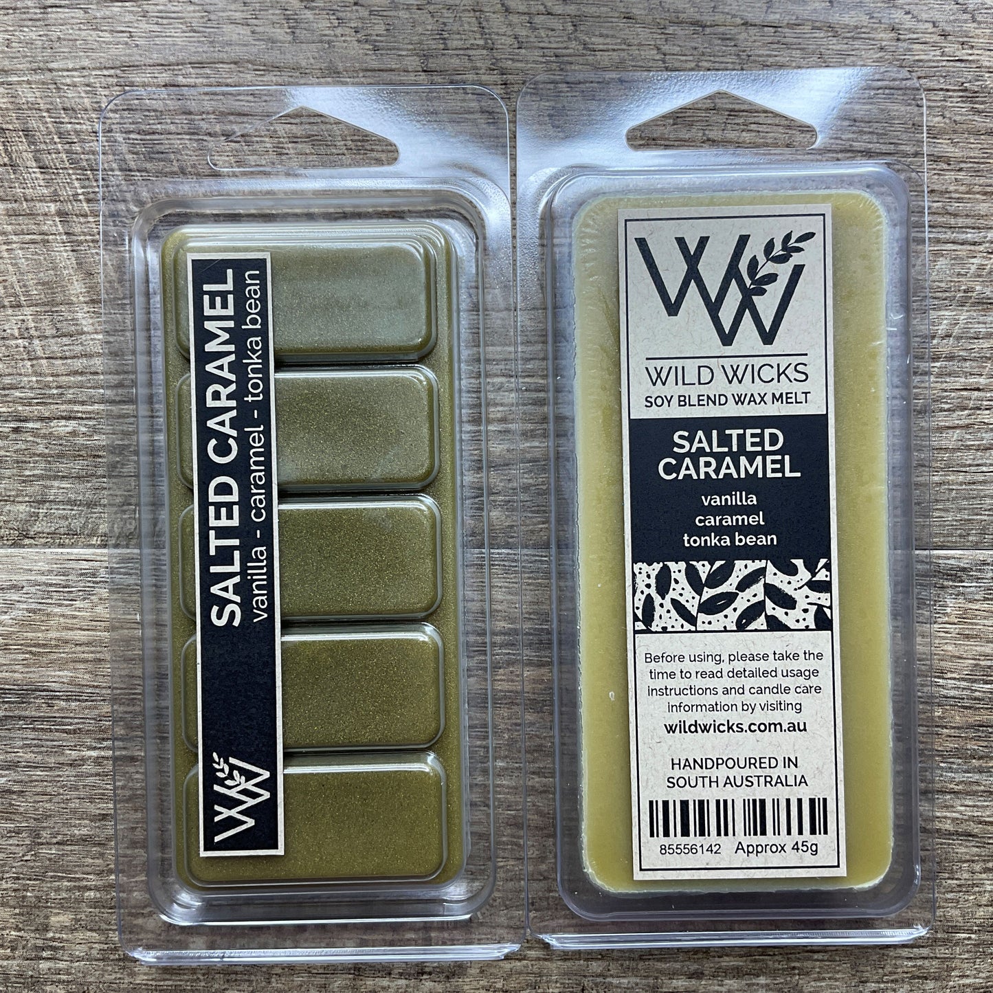 Wild Wicks Soy Wax Snap Bar Melts - Salted Caramel