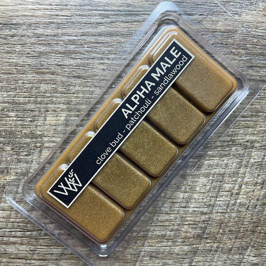 Wild Wicks Soy Wax Snap Bar Melts - Alpha Male