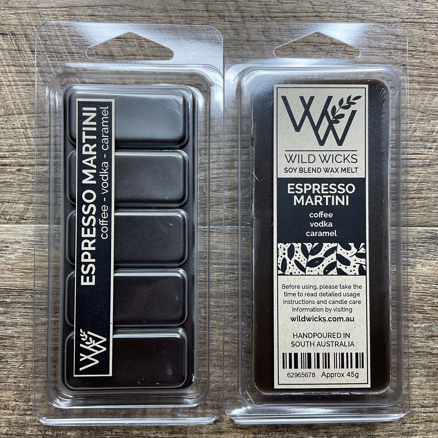 Wild Wicks Soy Wax Snap Bar Melts - Espresso Martini