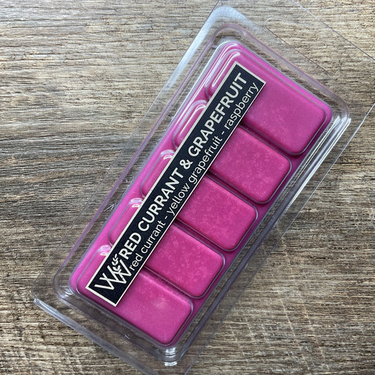 Wild Wicks Soy Wax Snap Bar Melts - Red Currant & Grapefruit