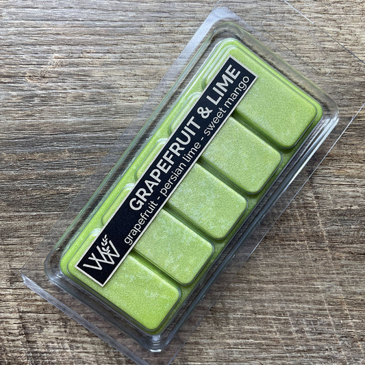 Wild Wicks Soy Wax Snap Bar Melts - Grapefruit & Lime