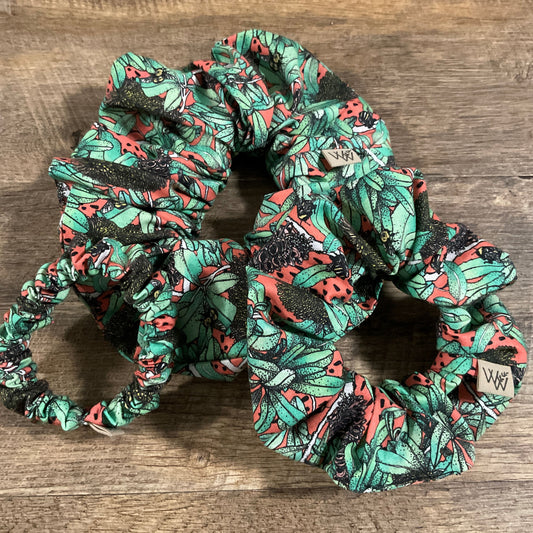 Scrunchies - Jade & Coral Banksia