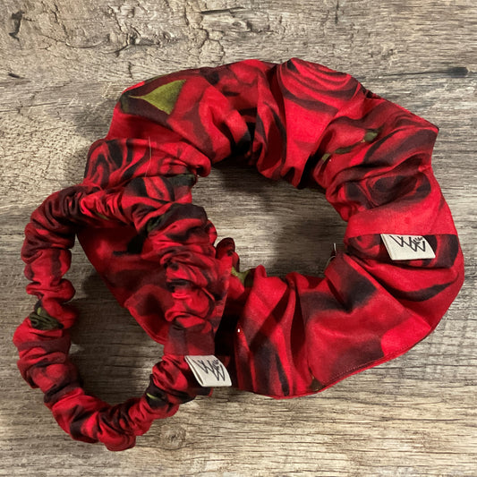 Scrunchies - Red Rose