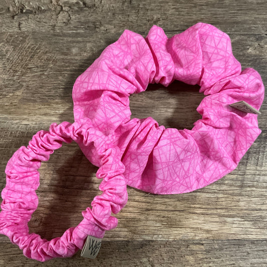 Scrunchies - Pink Abstract Lines