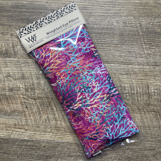 Weighted Eye Pillow - Watercolour Coral Pink