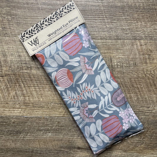 Weighted Eye Pillow - JP Blue Grey Floral