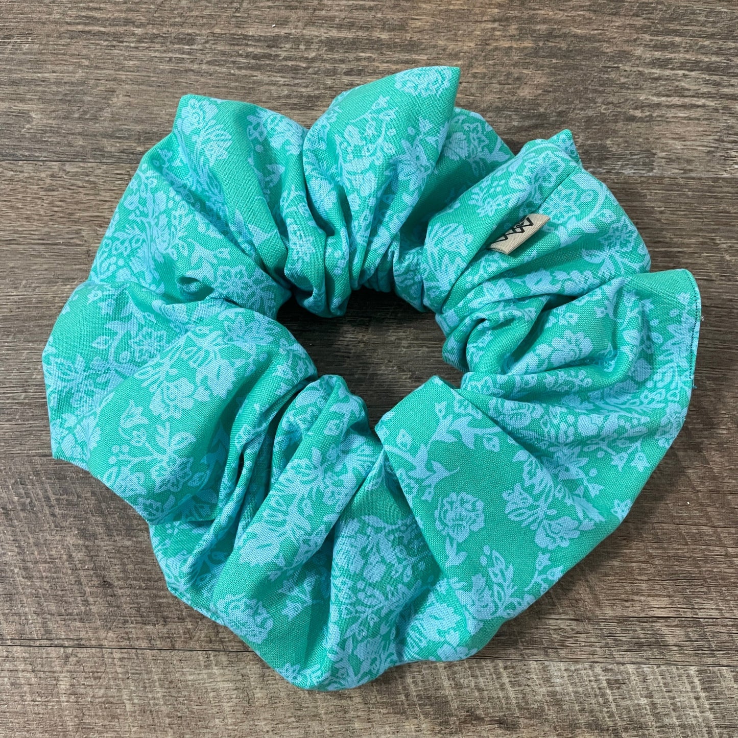 Scrunchies - Mint and Sky Floral