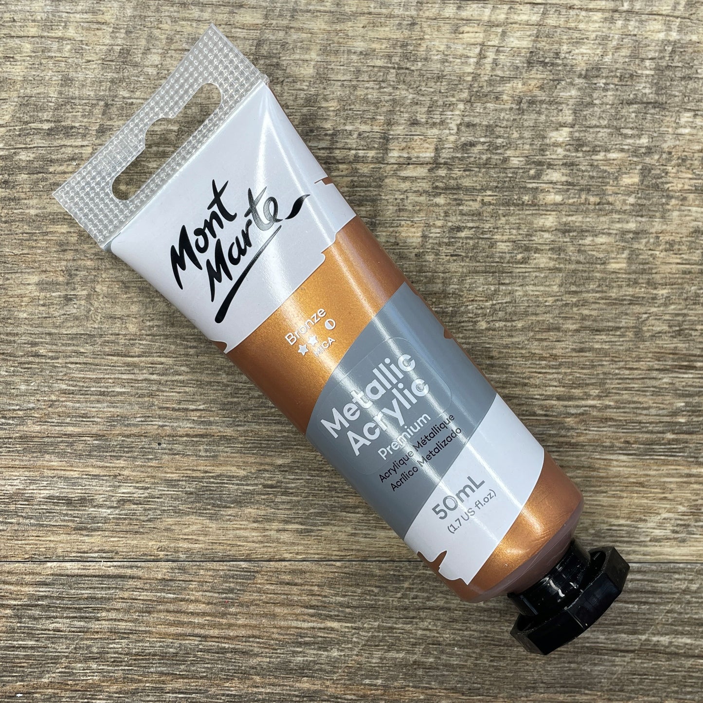 Mont Marte Metallic Acrylic Paint Premium 50ml (1.7 US fl.oz) Tube