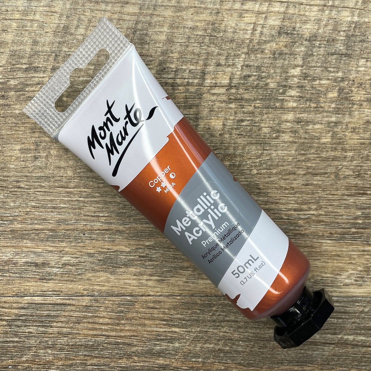 Mont Marte Metallic Acrylic Paint Premium 50ml (1.7 US fl.oz) Tube