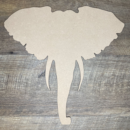 MDF Cutout Elephant Head