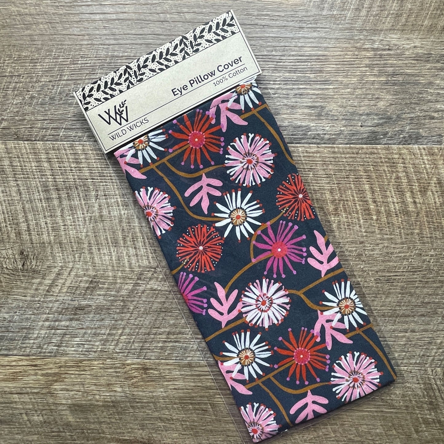 Eye Pillow Cotton Cover - JP Blossoms Navy