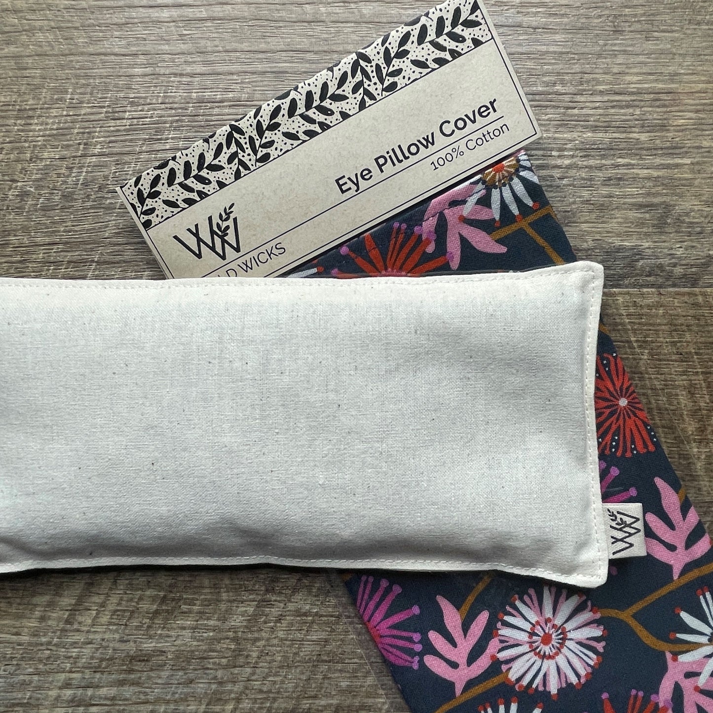 Eye Pillow Cotton Cover - JP Blossoms Navy