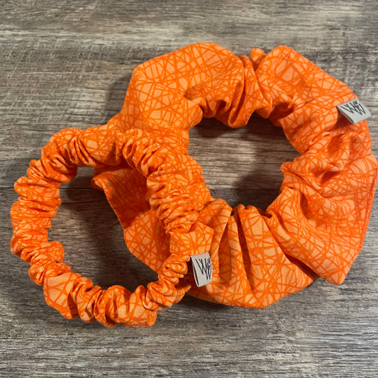 Scrunchies - Orange Abstract Lines