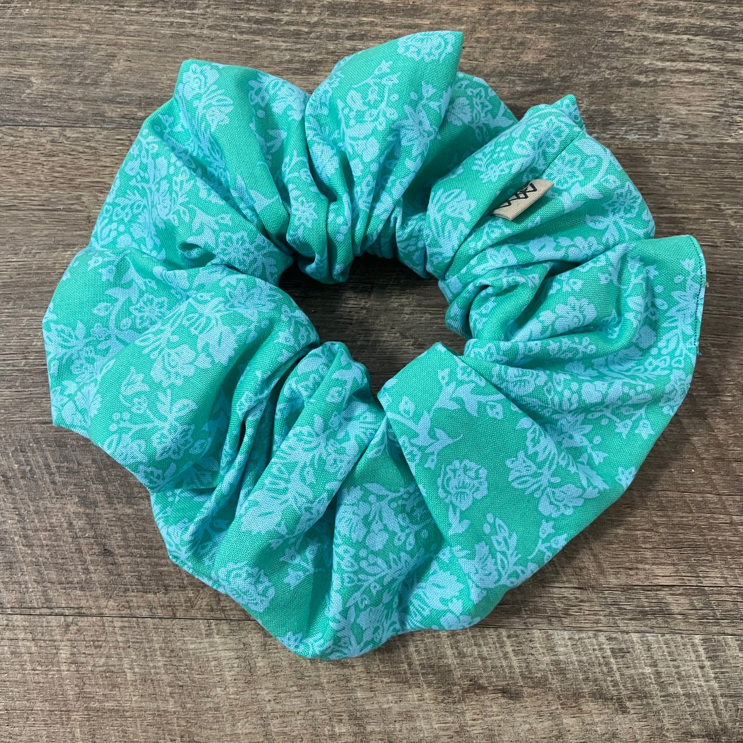 Scrunchies - Mint and Sky Floral