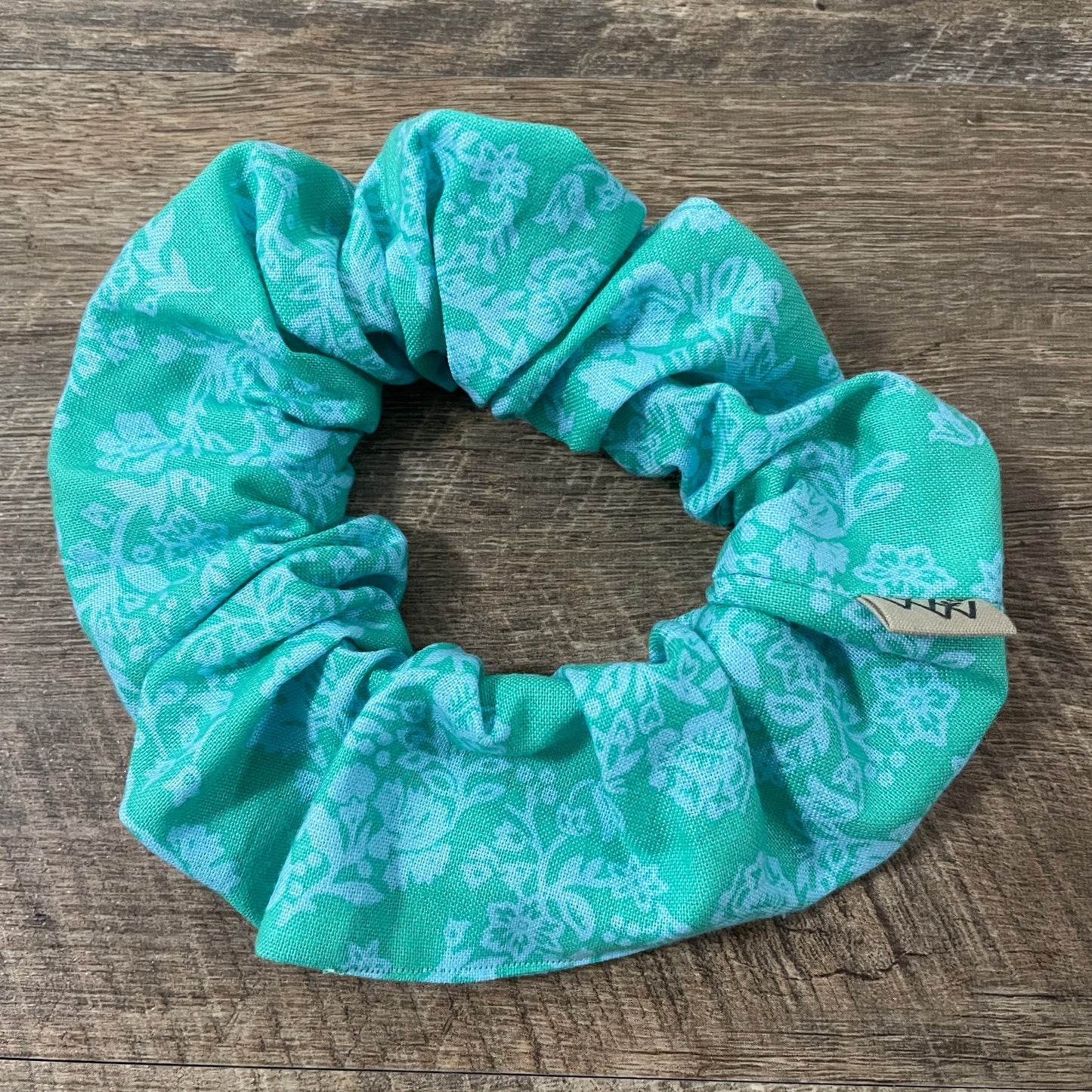 Scrunchies - Mint and Sky Floral