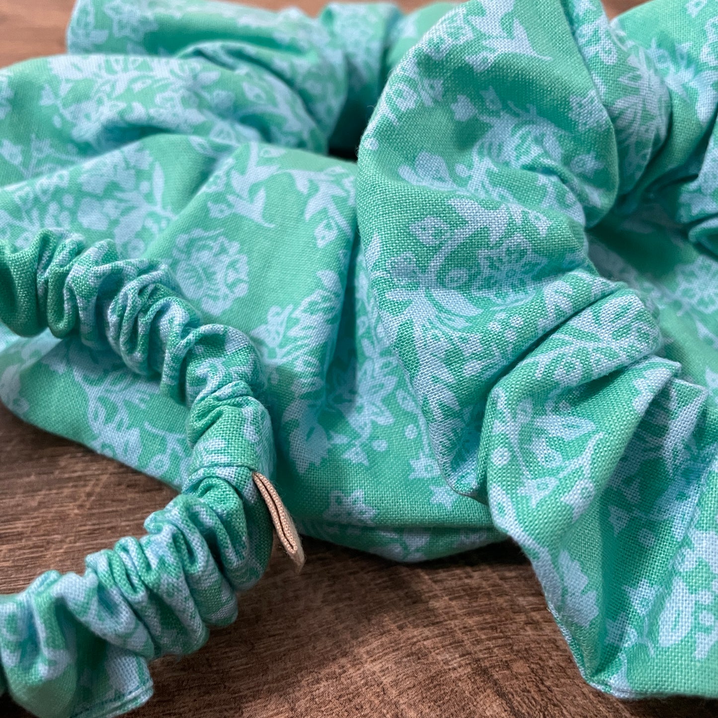 Scrunchies - Mint and Sky Floral