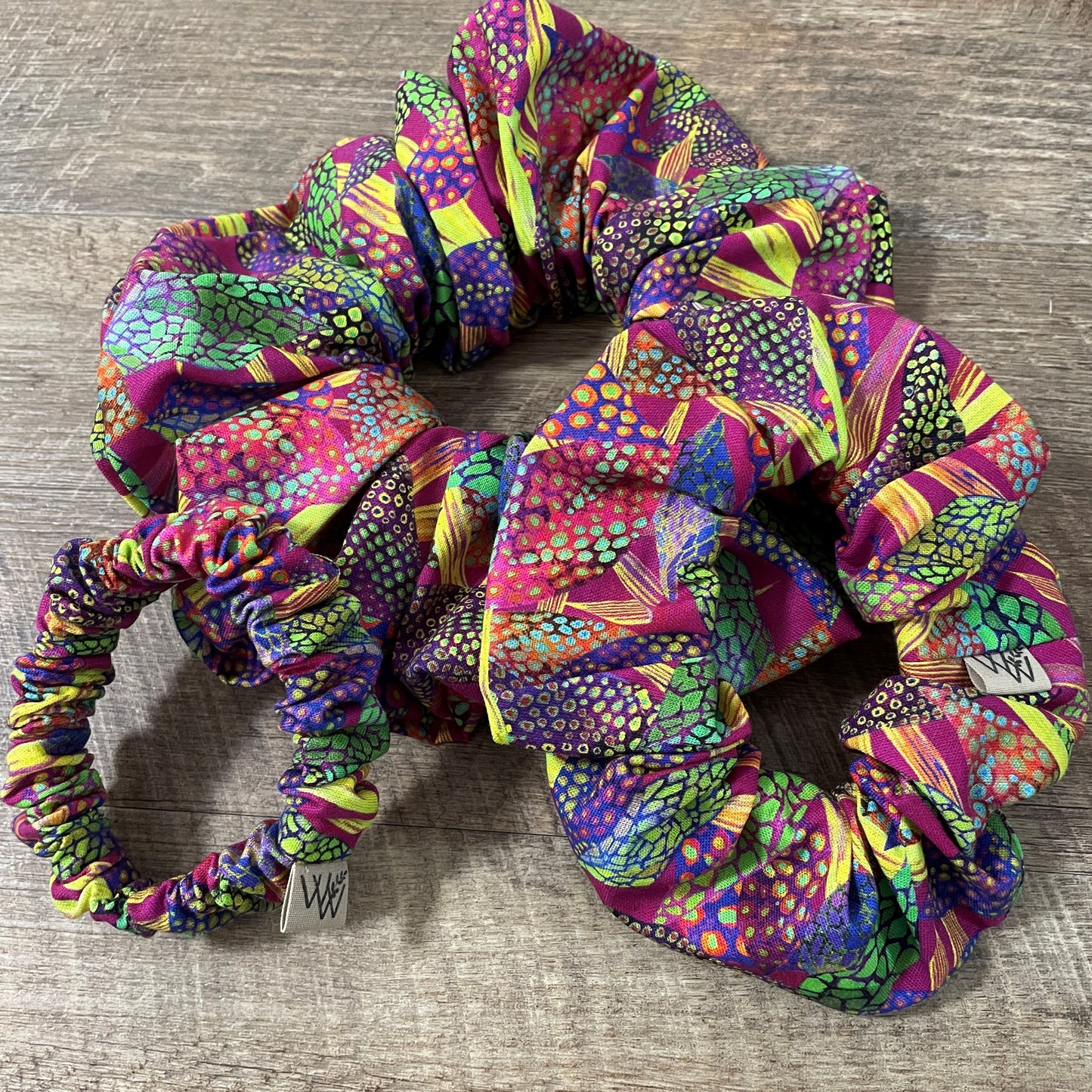 Scrunchies - Tropical Punch Fuchsia