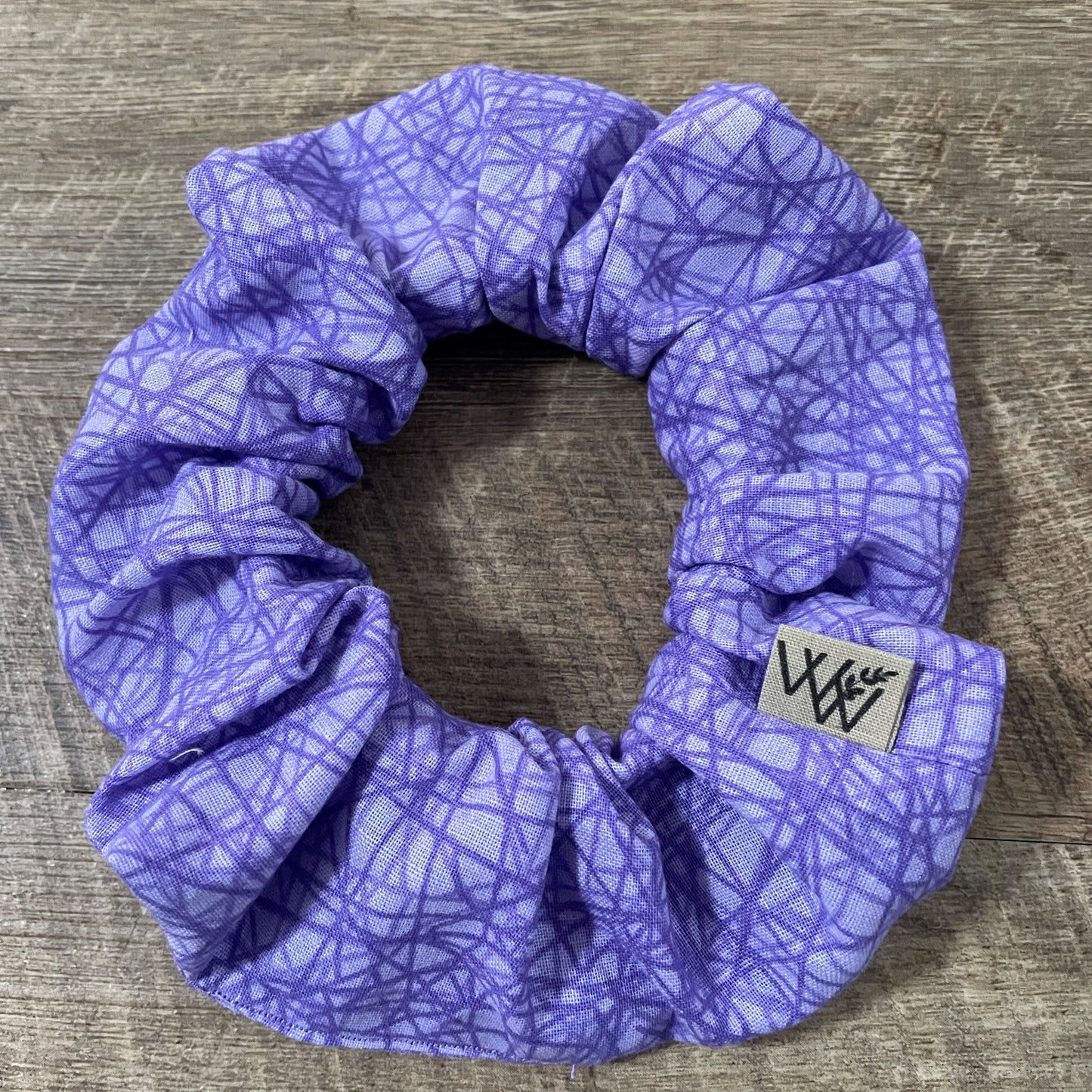 Scrunchies - Light Purple Abstract Lines