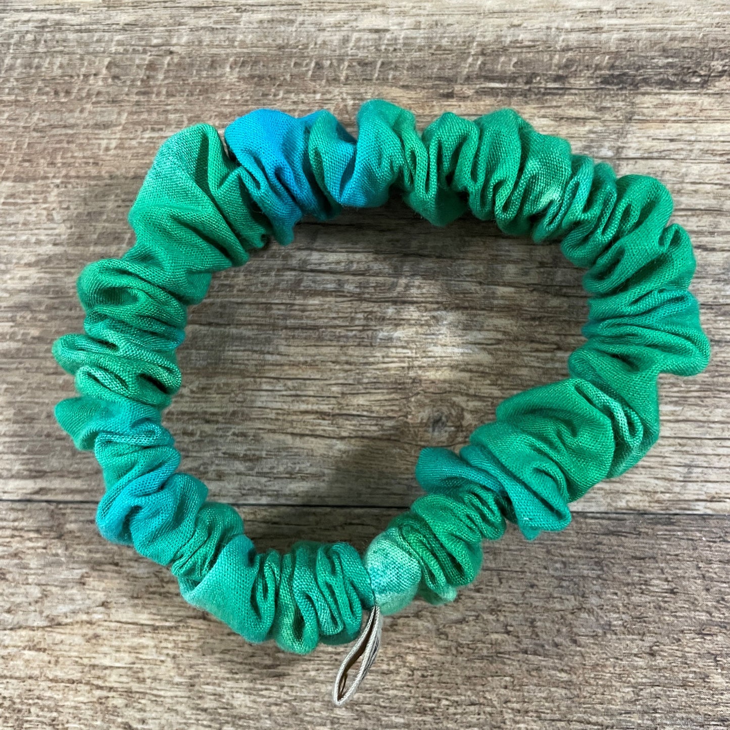 Scrunchies - Aqua Batik Stripes