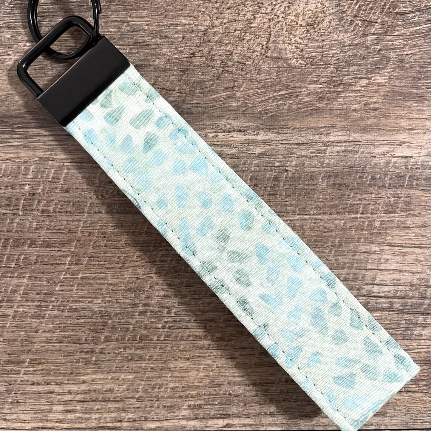 Fabric Fob Keychain - Mint Terrazzo