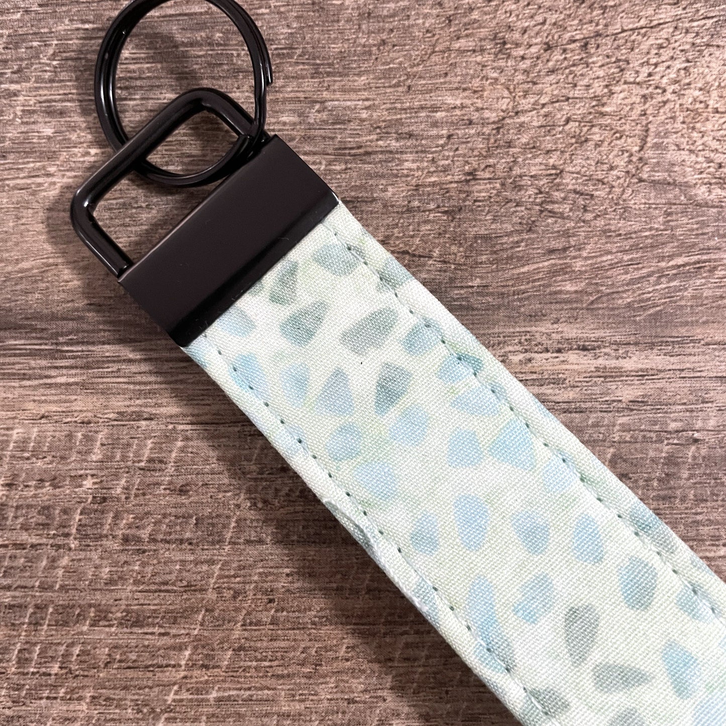 Fabric Fob Keychain - Mint Terrazzo