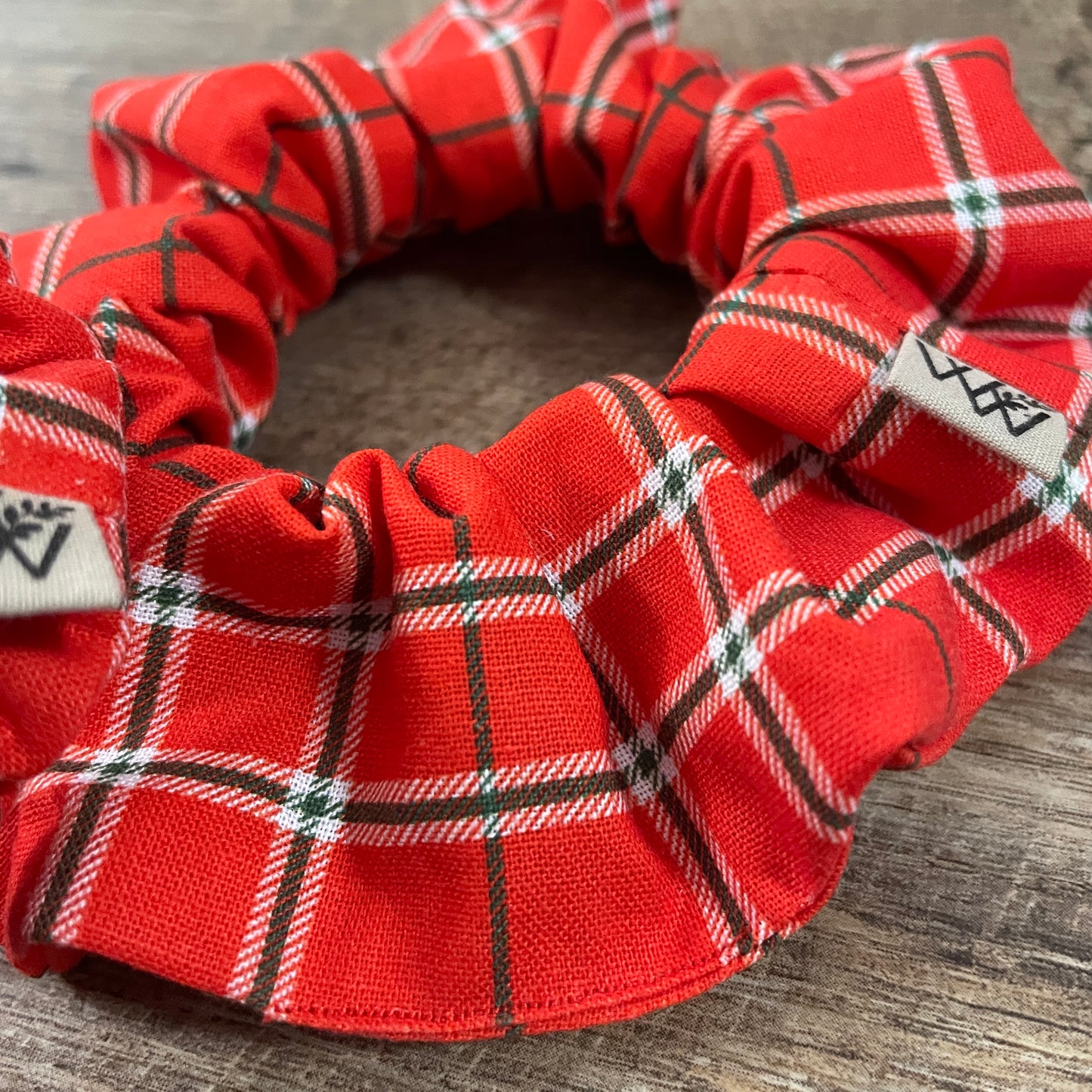 Scrunchies - Red Green Christmas Plaid