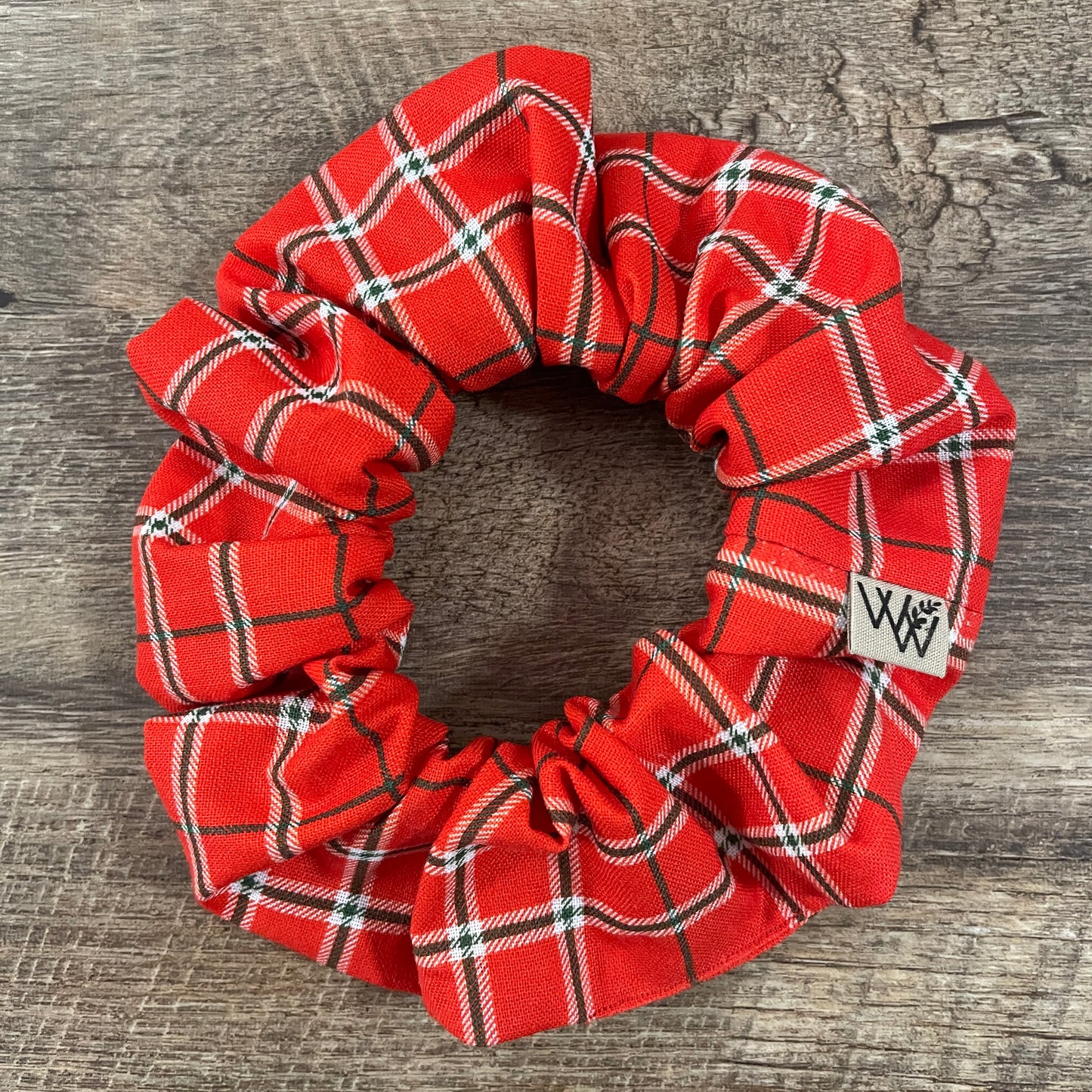 Scrunchies - Red Green Christmas Plaid