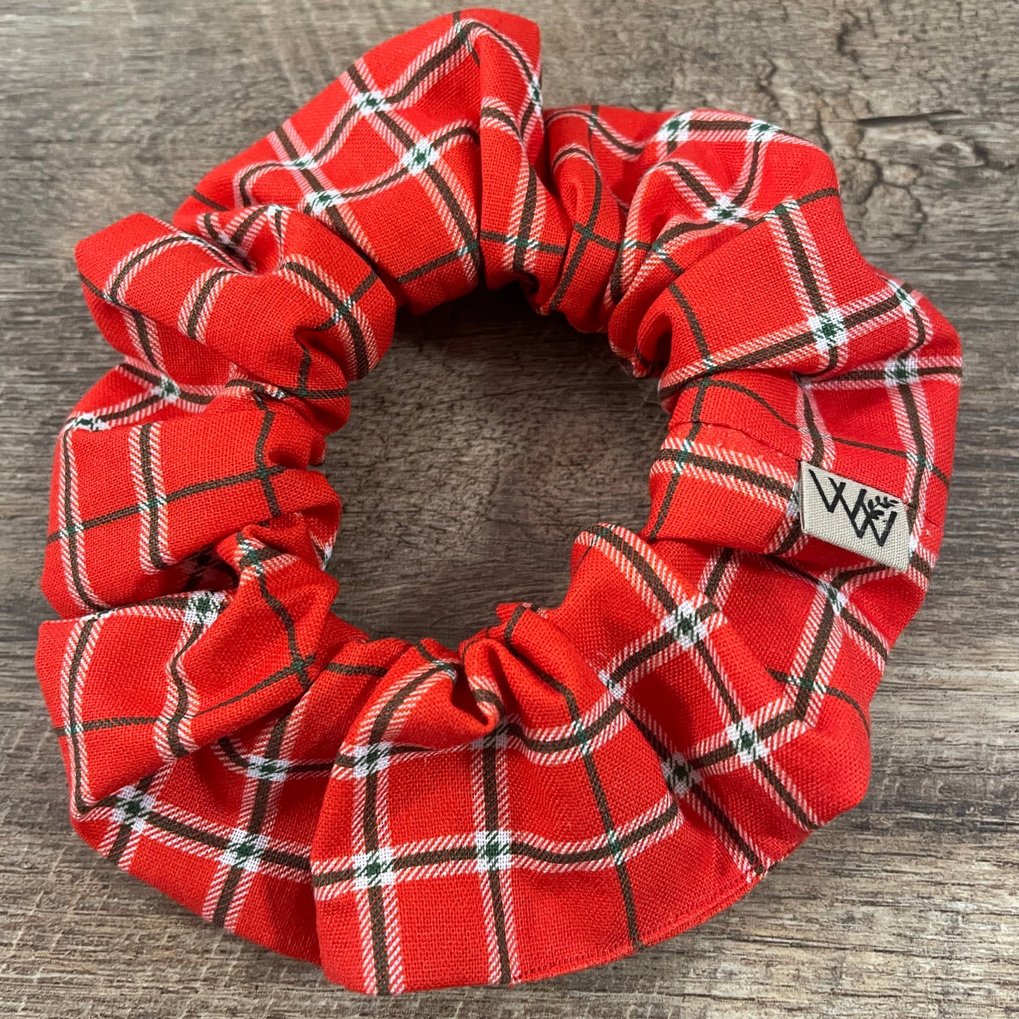 Scrunchies - Red Green Christmas Plaid