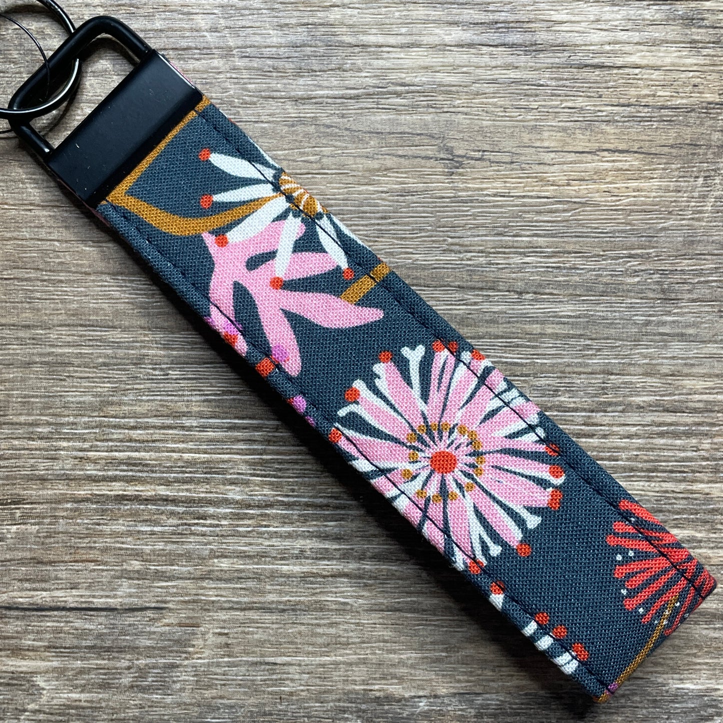 Fabric Fob Keychain - Pink Natives