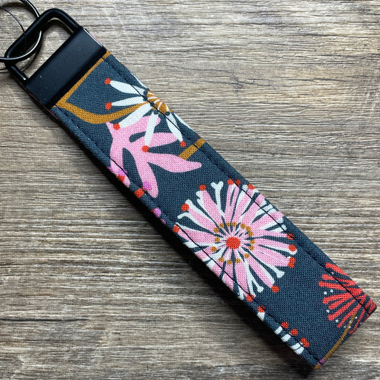 Fabric Fob Keychain - Pink Natives