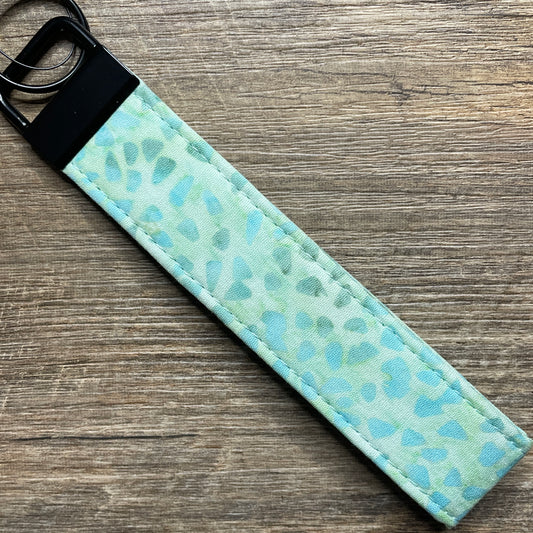 Fabric Fob Keychain - Mint Terrazzo