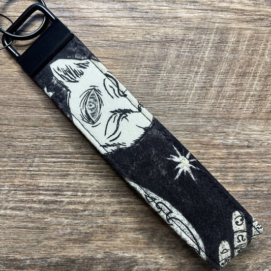 Fabric Fob Keychain - Palm Reader
