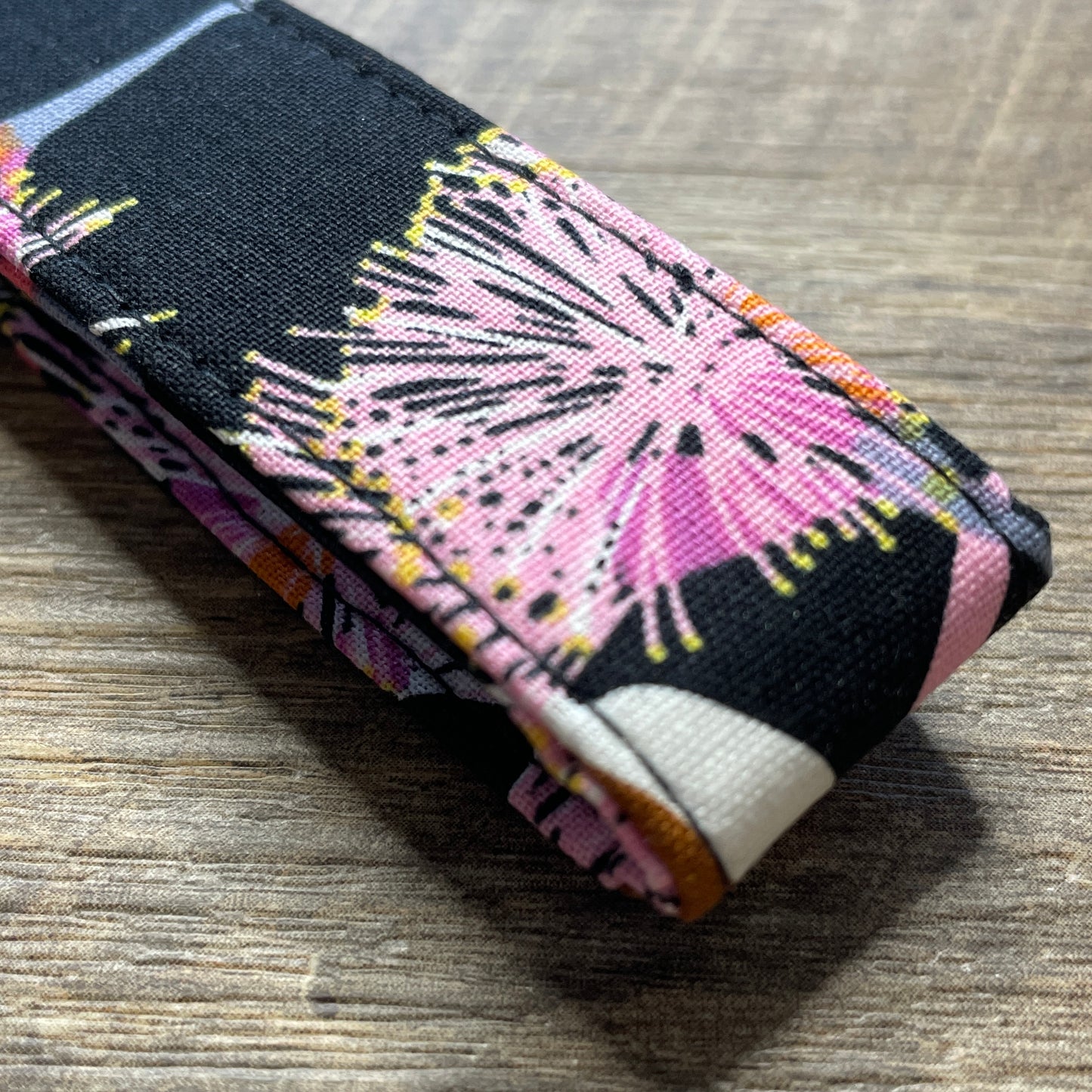 Fabric Fob Keychain - Pink Blossoms
