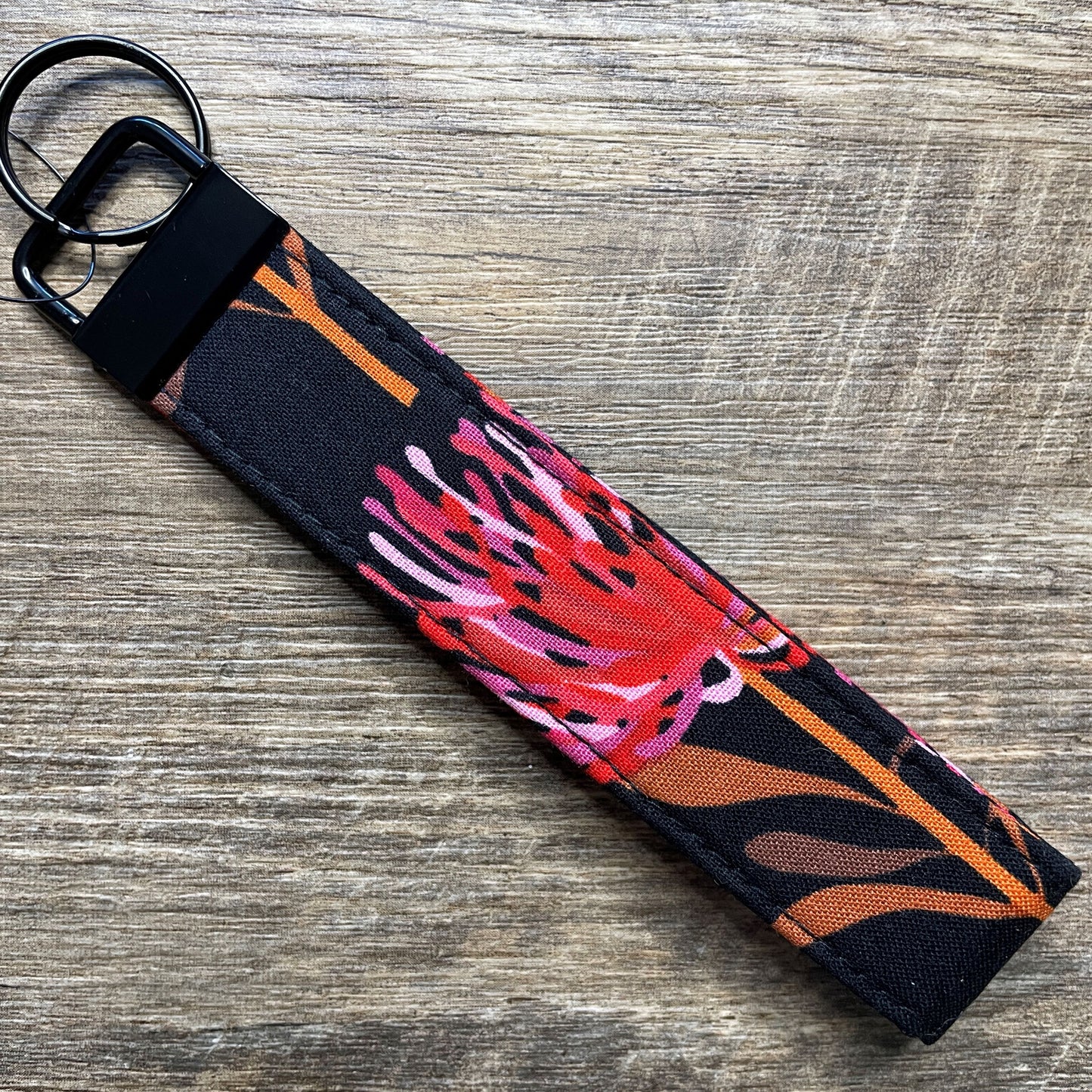 Fabric Fob Keychain - Waratah