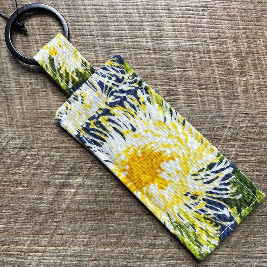 Lip Balm Holder Keyring - Wildflower Blossom