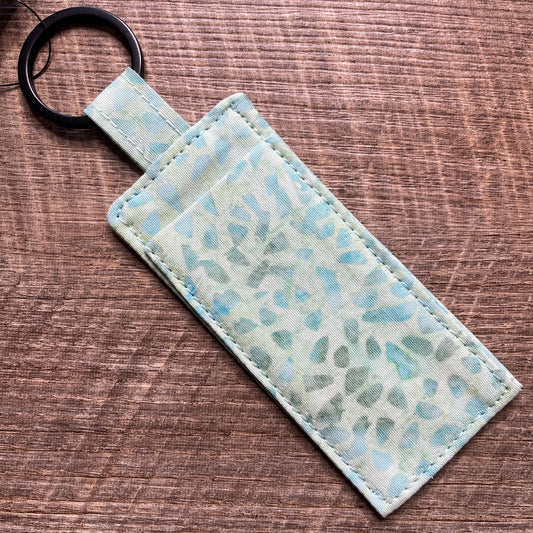 Lip Balm Holder Keyring - Mint Terazzo