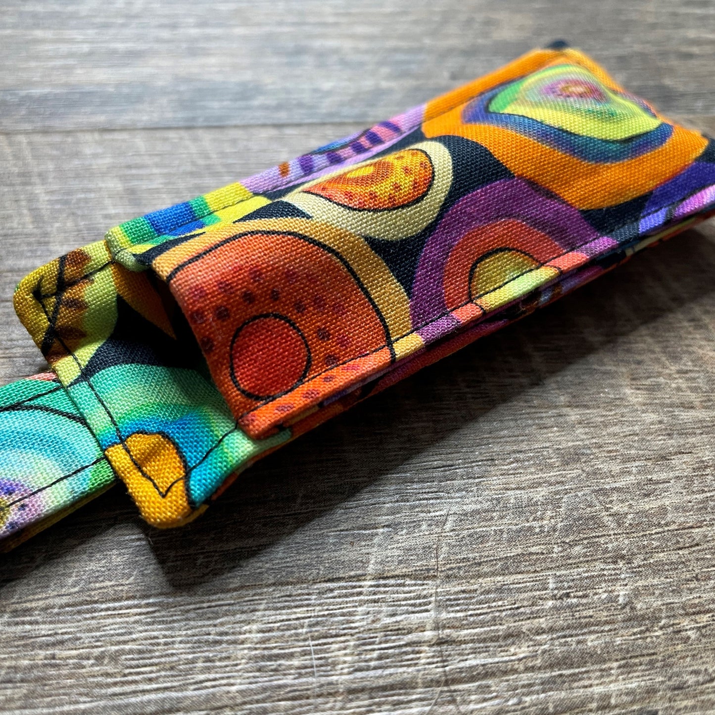 Lip Balm Holder Keyring - Watercolour Circles
