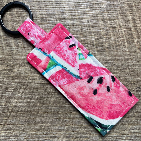 Lip Balm Holder Keyring - Watermelon Slice