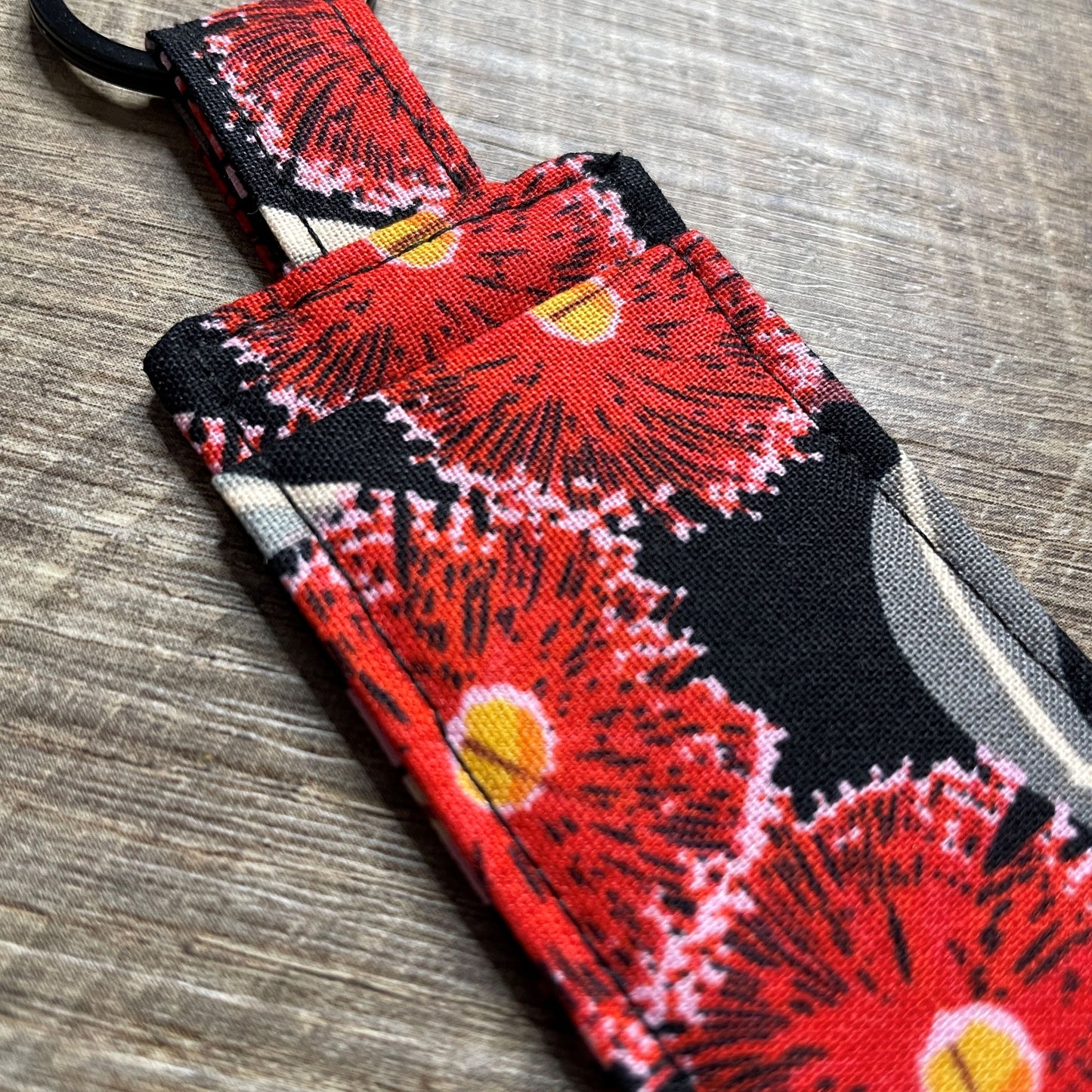 Lip Balm Holder Keyring - Gumtree Blossom