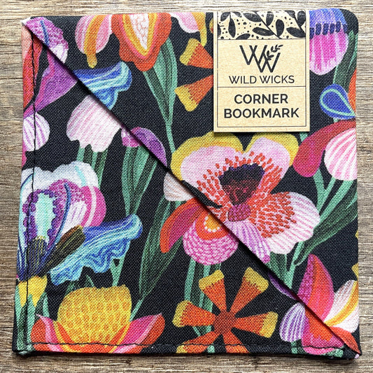 Fabric Corner Bookmark - Iris Iredescence