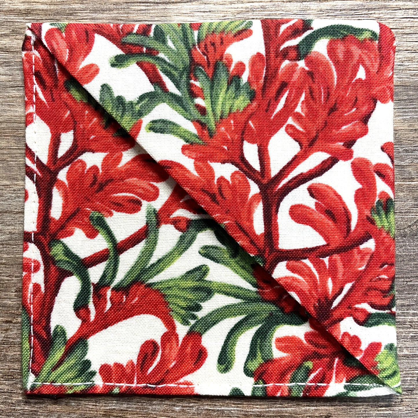 Fabric Corner Bookmark - Kangaroo Paw