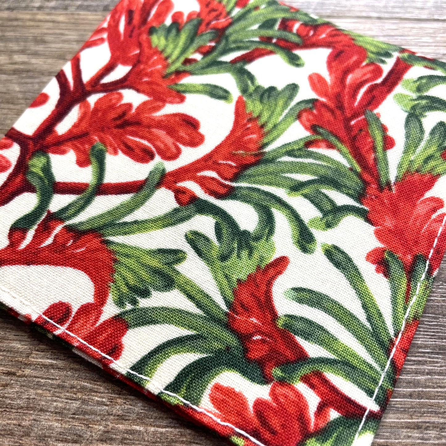 Fabric Corner Bookmark - Kangaroo Paw