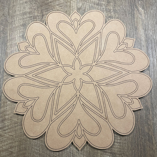 MDF Layered Cutout Mandala 6