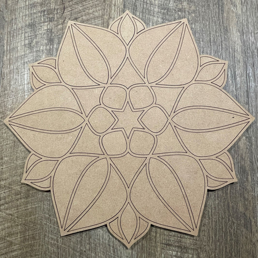 MDF Layered Cutout Mandala 9